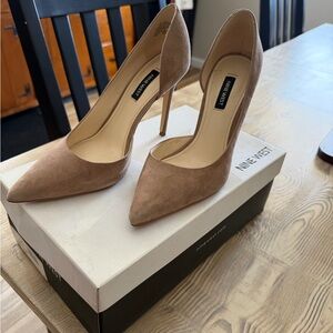 Nine West Brown Suede Heels